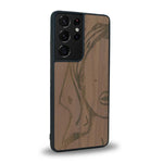 Coque Samsung S21 Ultra - Au féminin - Coque en bois