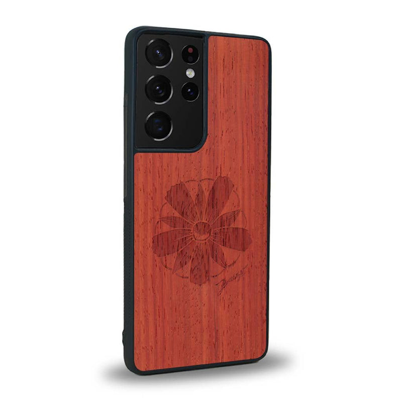 Coque Samsung S21 Ultra - La Fleur des Montagnes - Coque en bois