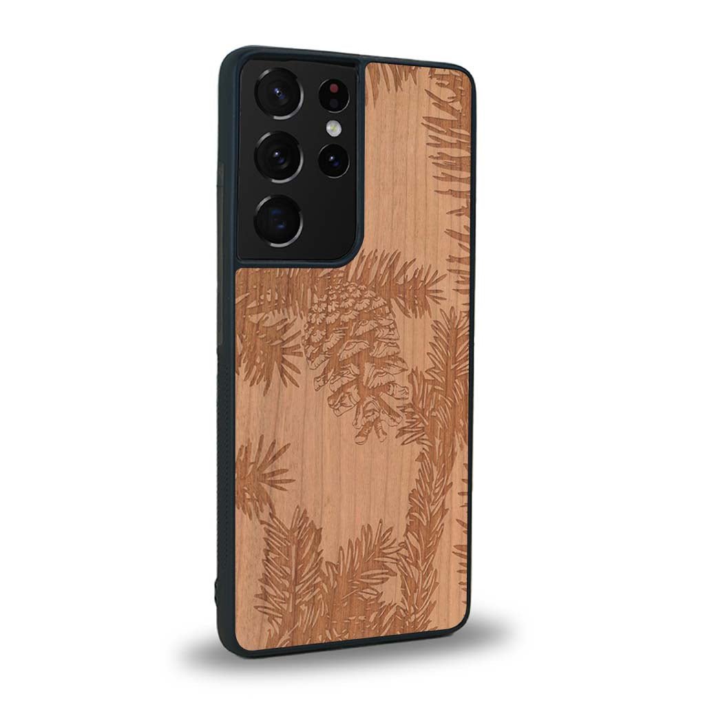 Coque Samsung S21 Ultra - La Pomme de Pin - Coque en bois