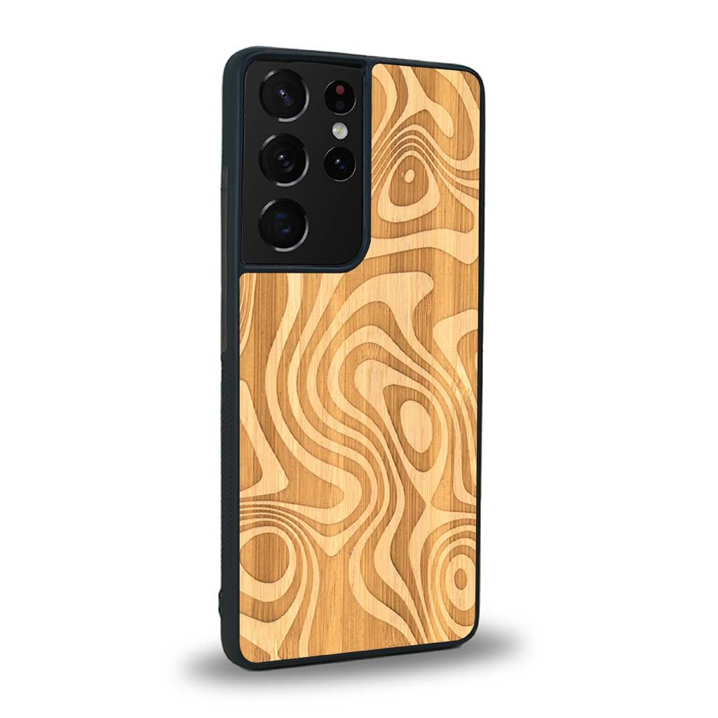 Coque Samsung S21 Ultra - L'Abstract - Coque en bois