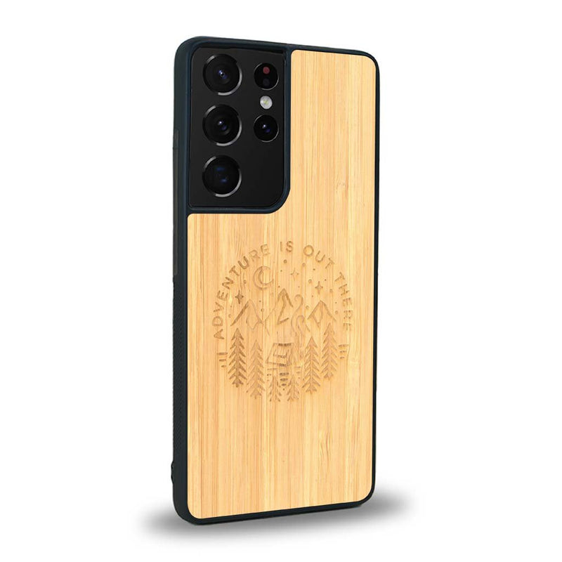 Coque Samsung S21 Ultra - Le Bivouac - Coque en bois