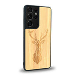 Coque Samsung S21 Ultra - Le Cerf - Coque en bois