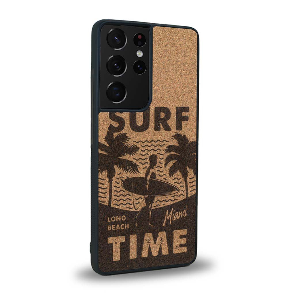 Coque Samsung S21 Ultra - Surf Time - Coque en bois