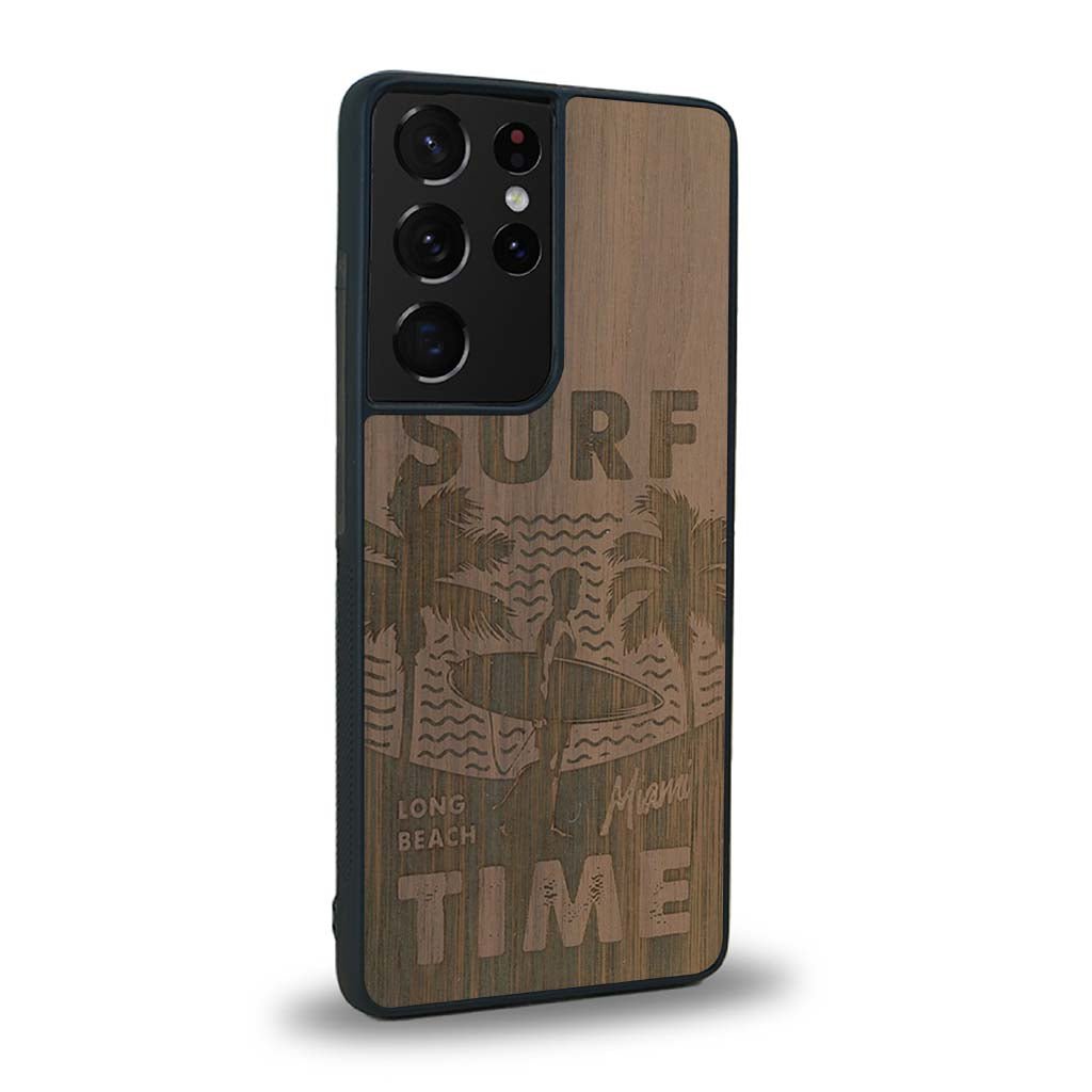 Coque Samsung S21 Ultra - Surf Time - Coque en bois