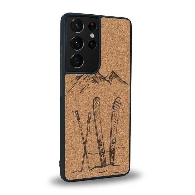 Coque Samsung S21 Ultra - Winter Holidays - Coque en bois