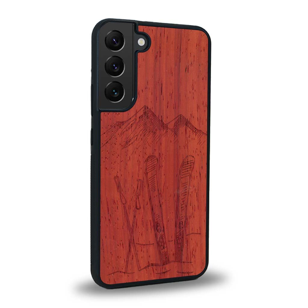 Coque Samsung S21FE - Winter Holidays - Coque en bois