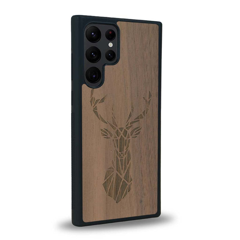 Coque Samsung S22 Ultra - Le Cerf - Coque en bois