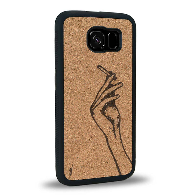 Coque Samsung S6 - La Garçonne - Coque en bois