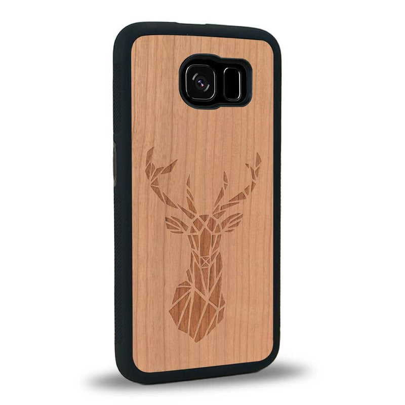 Coque Samsung S6 - Le Cerf - Coque en bois