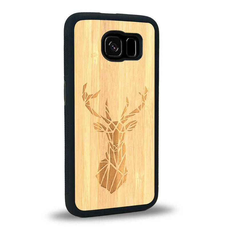 Coque Samsung S6 - Le Cerf - Coque en bois