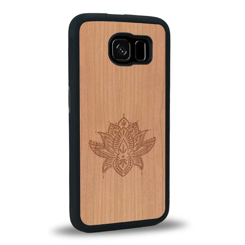 Coque Samsung S6 - Le Lotus - Coque en bois