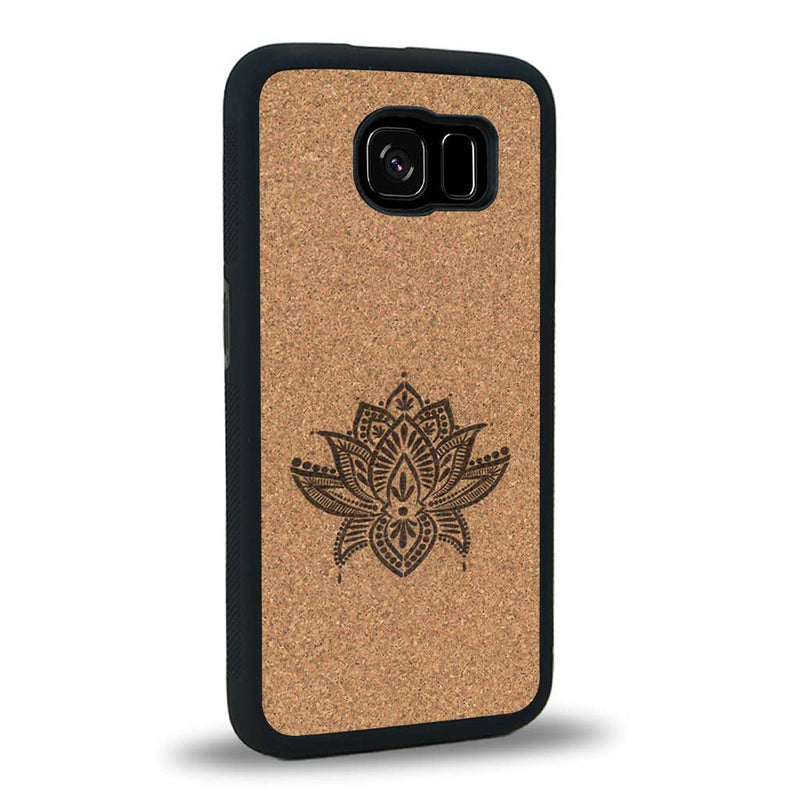 Coque Samsung S6 - Le Lotus - Coque en bois