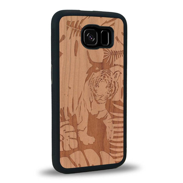 Coque Samsung S6 - Le Tigre - Coque en bois