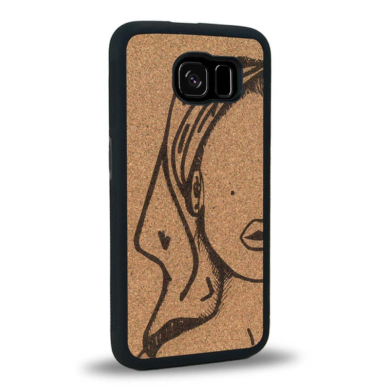 Coque Samsung S6E - Au féminin - Coque en bois