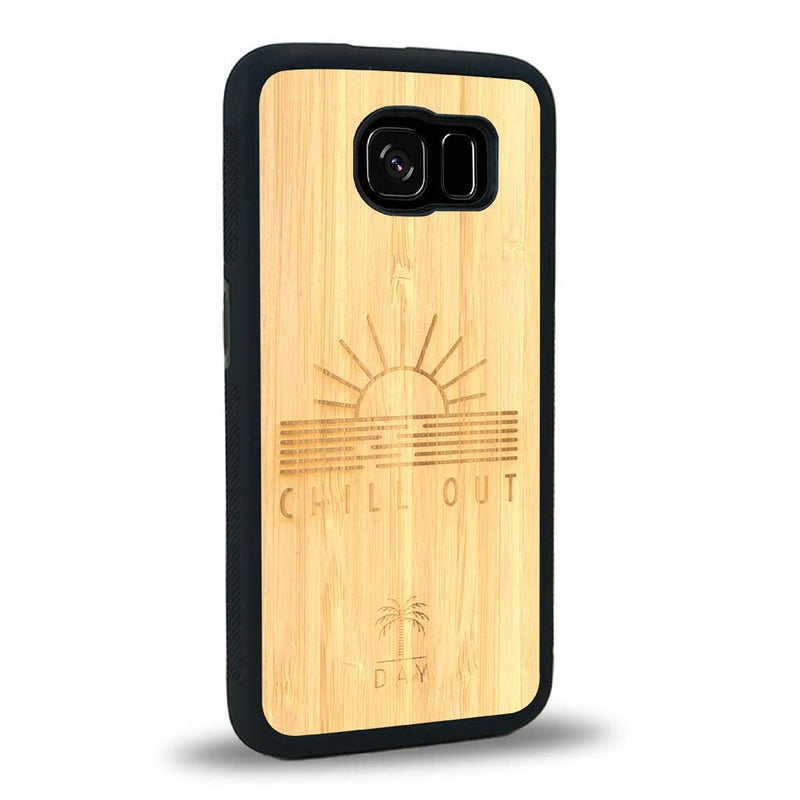 Coque Samsung S6E - La Chill Out - Coque en bois