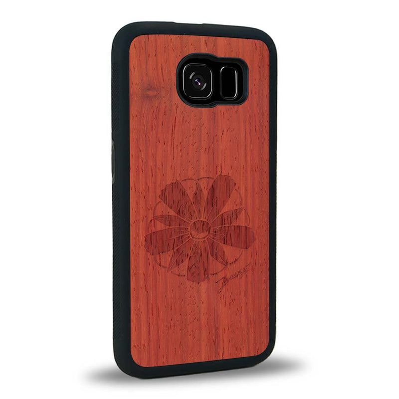 Coque Samsung S6E - La Fleur des Montagnes - Coque en bois