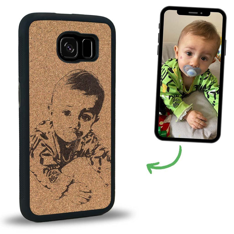 Coque Samsung S6E - La Personnalisable - Coque en bois