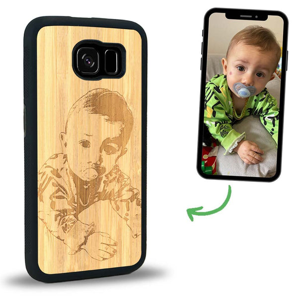 Coque Samsung S6E - La Personnalisable - Coque en bois