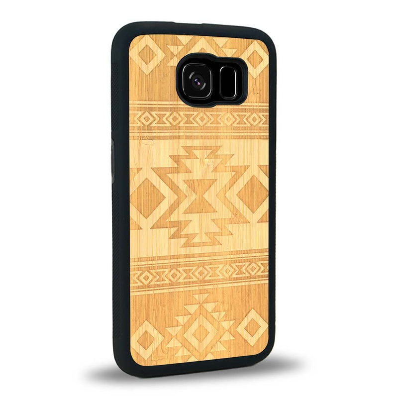 Coque Samsung S6E - L'Aztec - Coque en bois