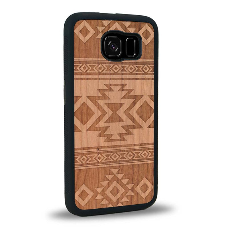 Coque Samsung S6E - L'Aztec - Coque en bois