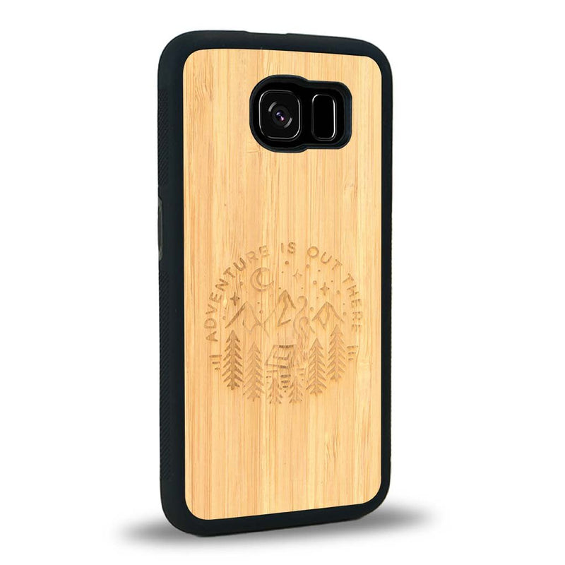 Coque Samsung S6E - Le Bivouac - Coque en bois