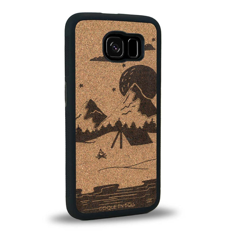 Coque Samsung S6E - Le Campsite - Coque en bois