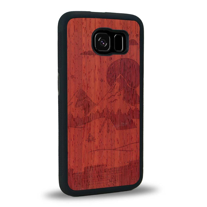 Coque Samsung S6E - Le Campsite - Coque en bois