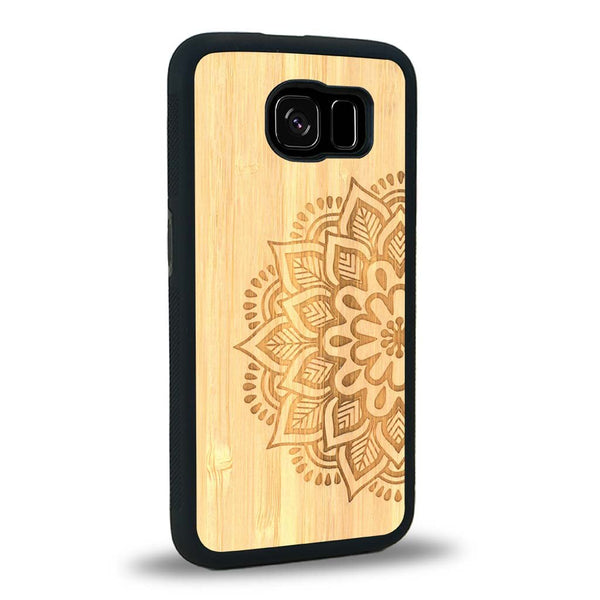Coque Samsung S6E - Le Mandala Sanskrit - Coque en bois
