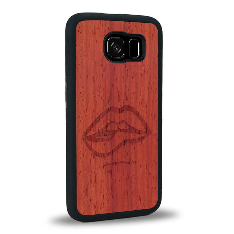 Coque Samsung S6E - The Kiss - Coque en bois