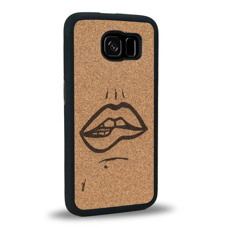 Coque Samsung S6E - The Kiss - Coque en bois