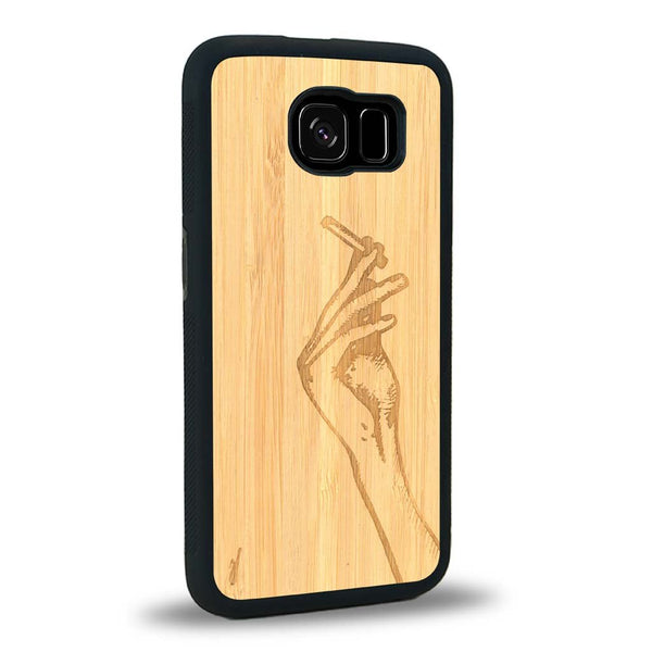 Coque Samsung S7 - La Garçonne - Coque en bois