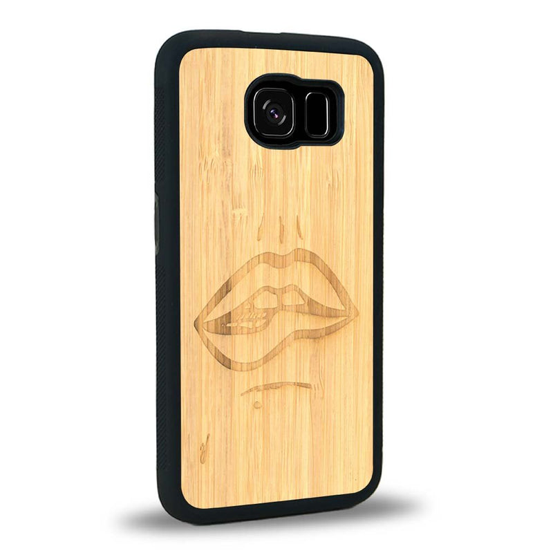Coque Samsung S7 - The Kiss - Coque en bois