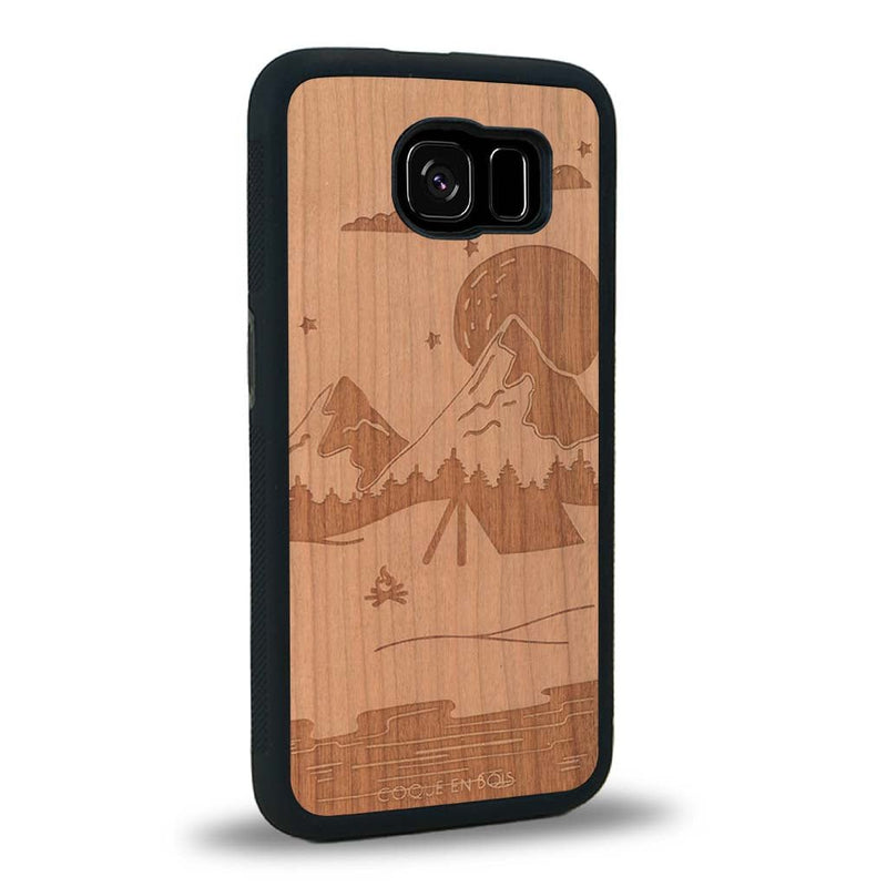 Coque Samsung S7E - Le Campsite - Coque en bois
