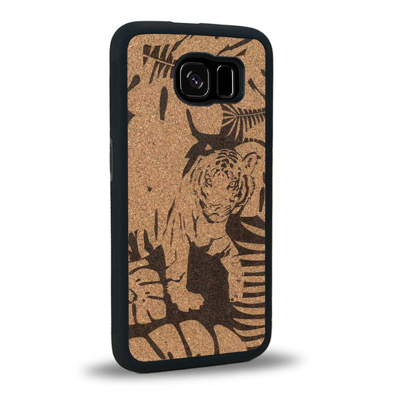 Coque Samsung S7E - Le Tigre - Coque en bois