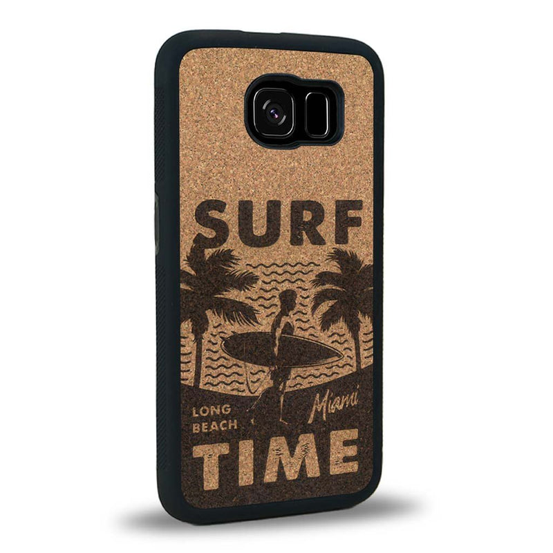 Coque Samsung S7E - Surf Time - Coque en bois