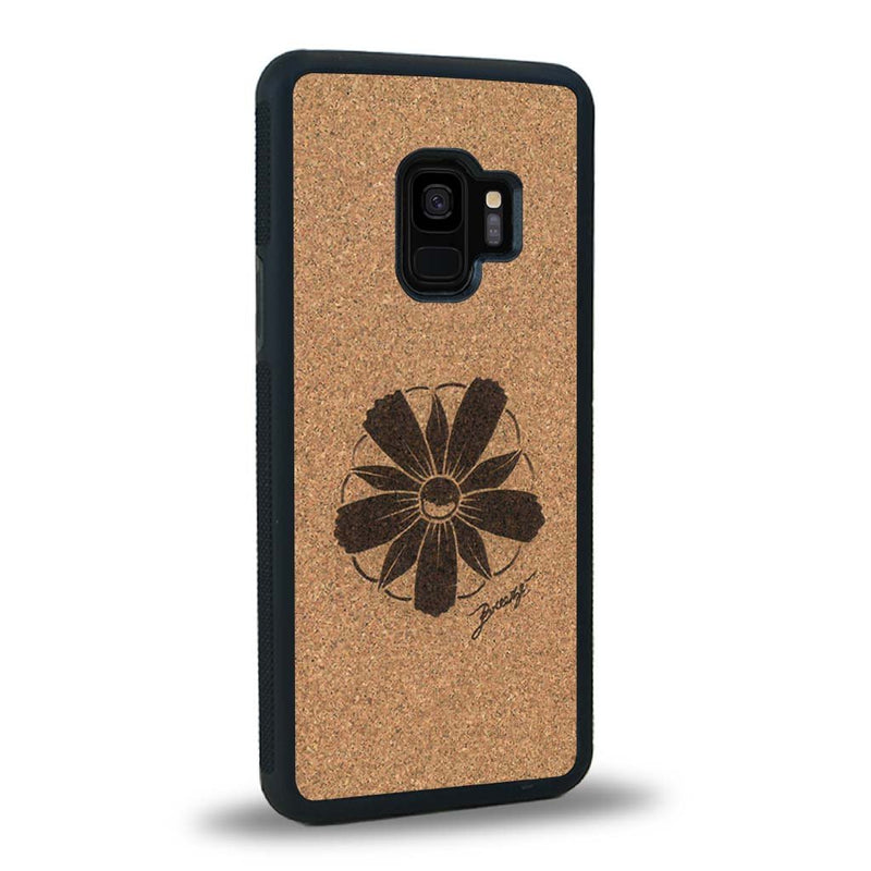 Coque Samsung S9 - La Fleur des Montagnes - Coque en bois