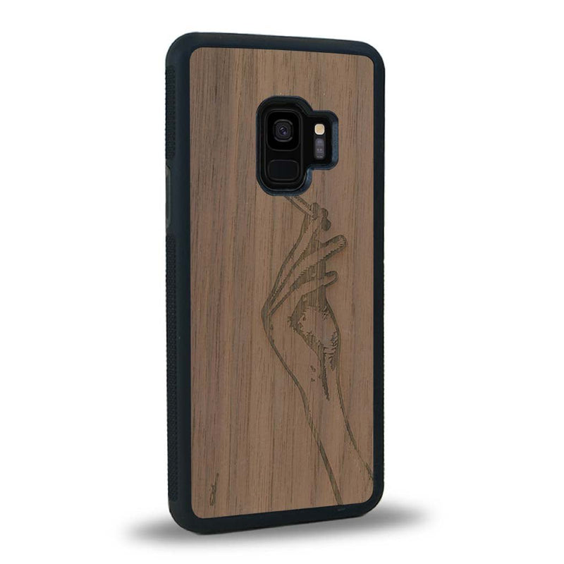 Coque Samsung S9 - La Garçonne - Coque en bois