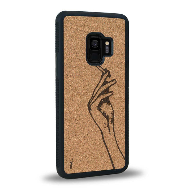 Coque Samsung S9 - La Garçonne - Coque en bois