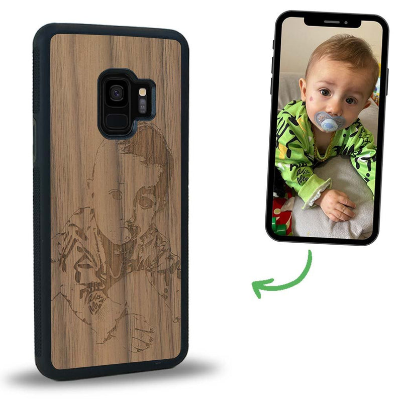 Coque Samsung S9+ - La Personnalisable - Coque en bois