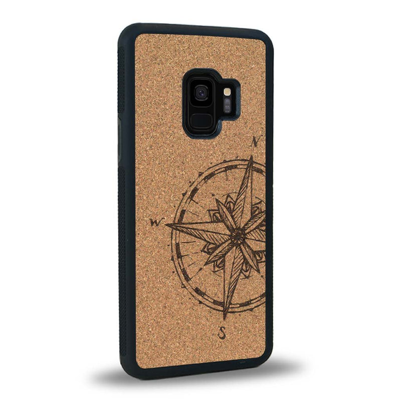 Coque Samsung S9+ - La Rose des Vents - Coque en bois