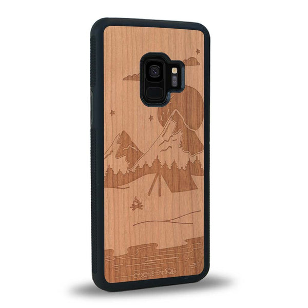 Coque Samsung S9 - Le Campsite - Coque en bois