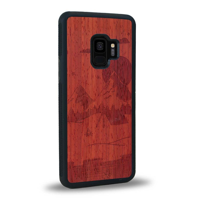 Coque Samsung S9+ - Le Campsite - Coque en bois