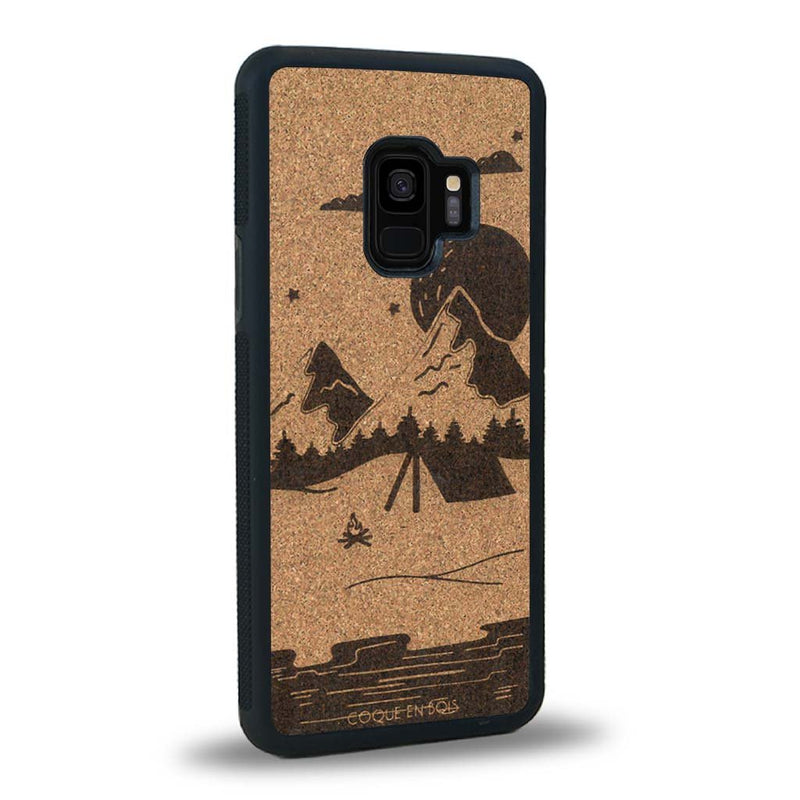 Coque Samsung S9+ - Le Campsite - Coque en bois