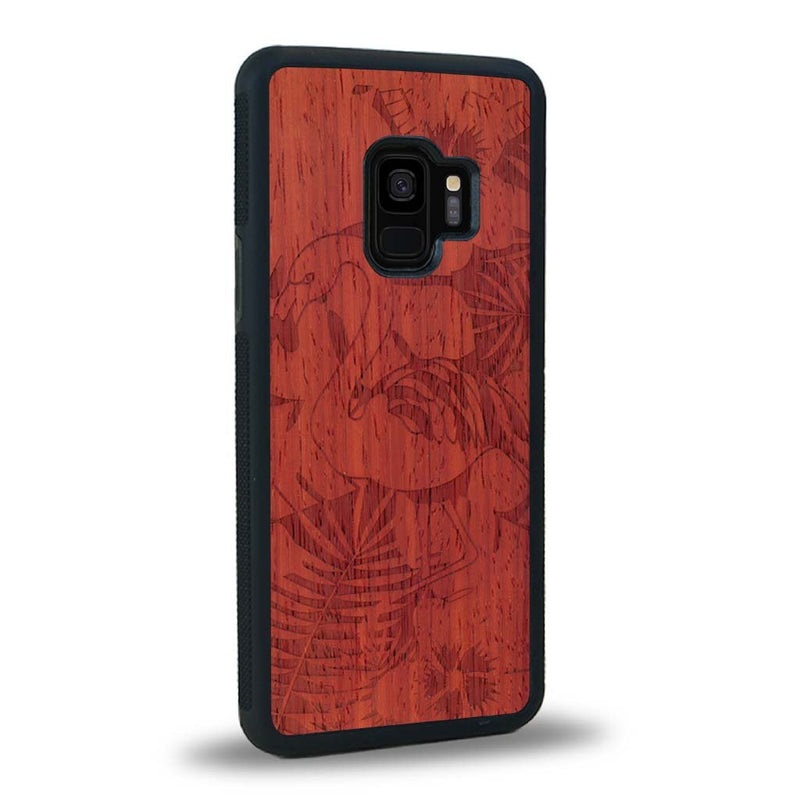 Coque Samsung S9 - Le Flamant Rose - Coque en bois