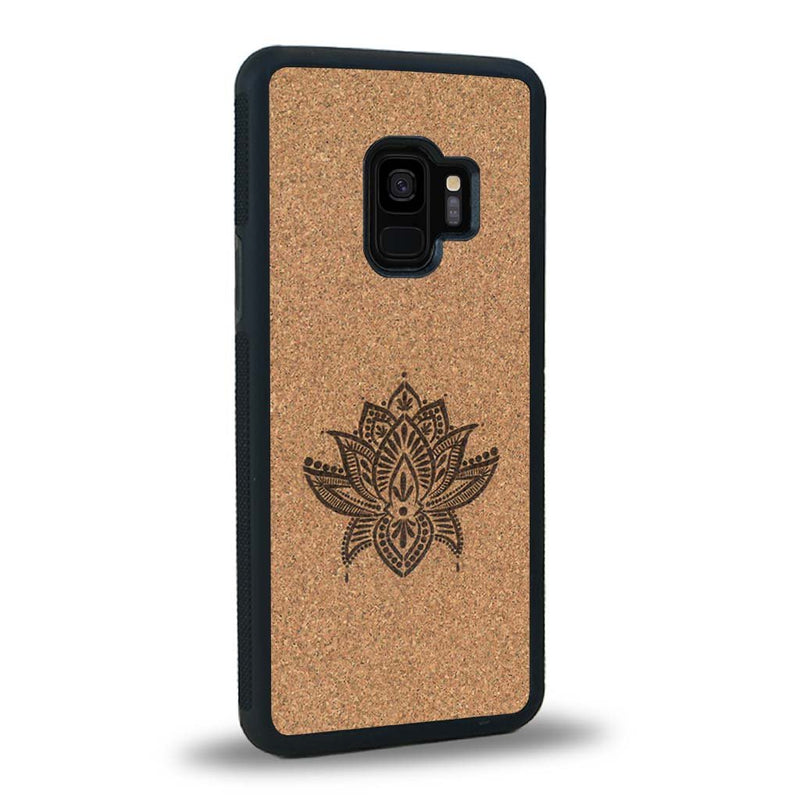 Coque Samsung S9+ - Le Lotus - Coque en bois