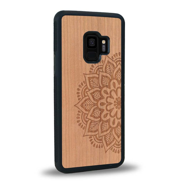 Coque Samsung S9+ - Le Mandala Sanskrit - Coque en bois