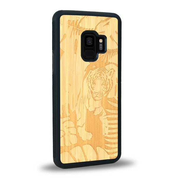 Coque Samsung S9+ - Le Tigre - Coque en bois