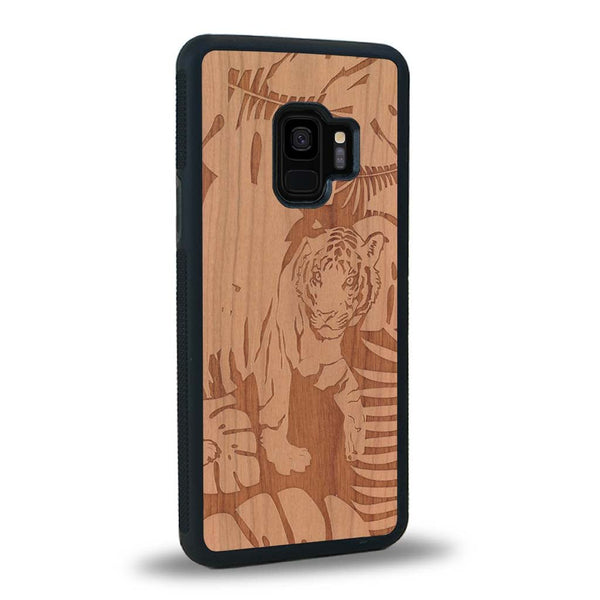 Coque Samsung S9+ - Le Tigre - Coque en bois