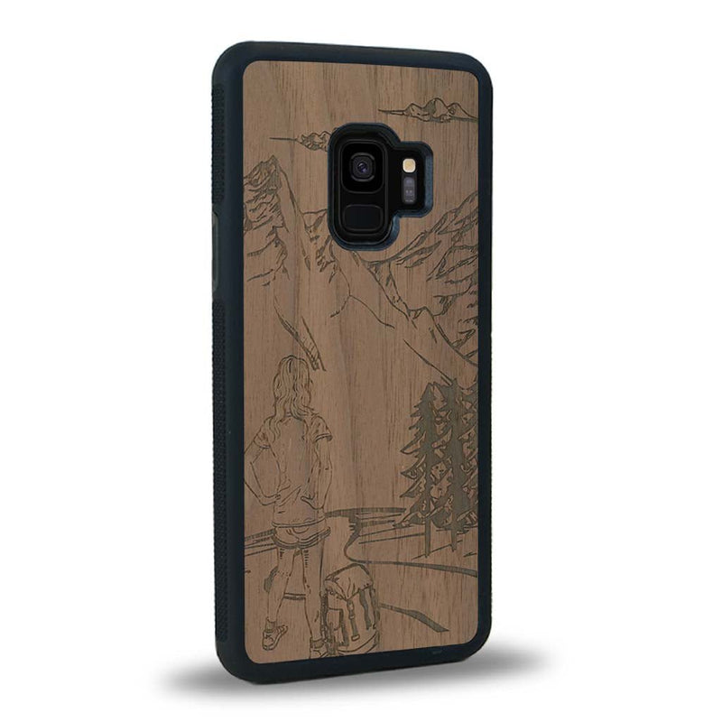 Coque Samsung S9 - L'Exploratrice - Coque en bois