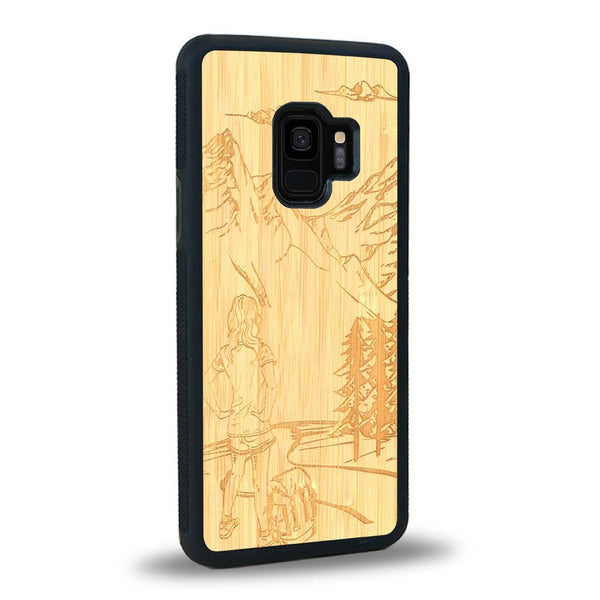 Coque Samsung S9 - L'Exploratrice - Coque en bois